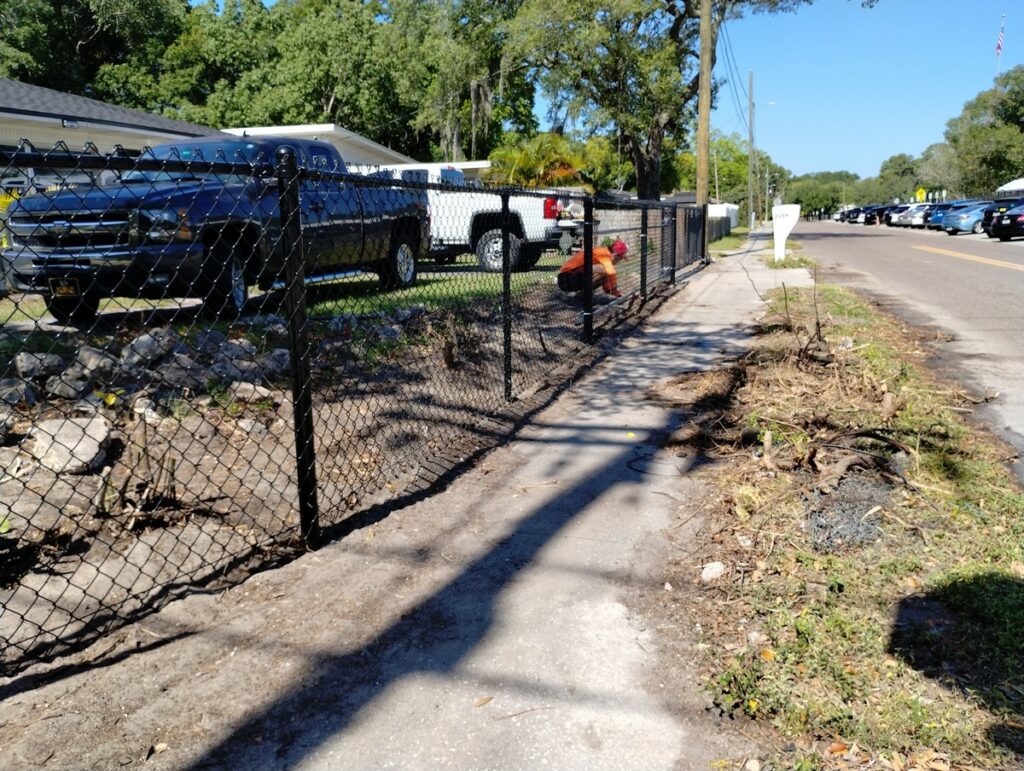New Tampa Florida Chainlink Fence Job