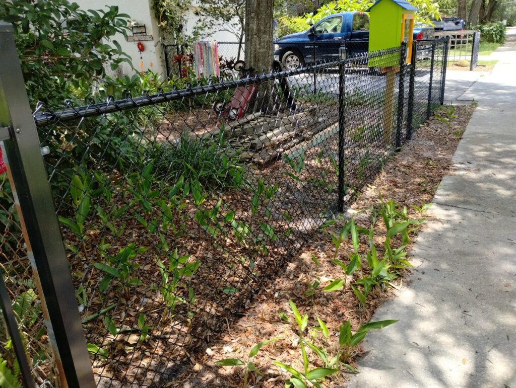 Residential-Grade-4'-High-Black-Chainlink-Lutz-Florida